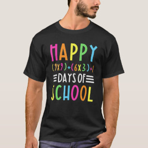 T-shirt Drôle Joyeux 100ème Jour De L'École Formule Math E