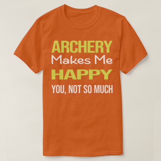 T-shirt Drôle Joyeux Archer Archer Flèche Flèches Bow (Design devant)