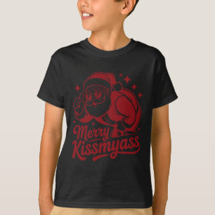T-shirt Drôle Joyeux BaiserMon Noël Drôle Père Noël 