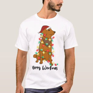 T-shirt Drôle Joyeux chien de Noël