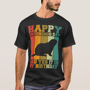 T-shirt Drôle Joyeux Jour de la Marmotte Oui C'est Mon Ann