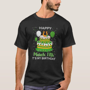 T-shirt Drôle Joyeux Mars 17 C'est Mon Anniversaire Saint 