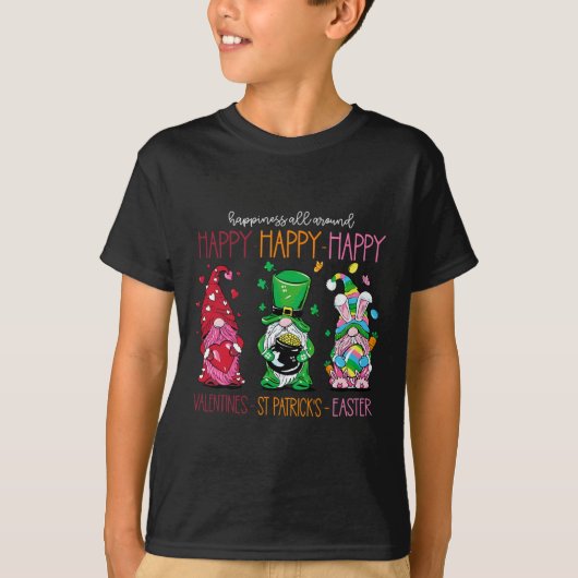 T-shirt Drôle Joyeux Saint-Valentin Saint-Patrick Pâques J (Devant)