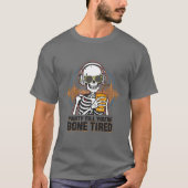 T-shirt Drôle Joyeux Skeleton Party Dinosaur chemise (Devant)