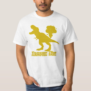 T-shirt Drôle Jurassique Fart T-Rex