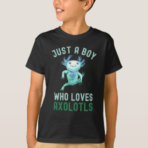 T-shirt Drôle, Juste Un Garçon Qui Aime Les Axolotls, Mign