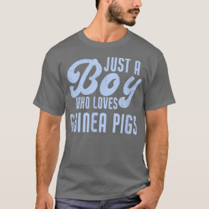 T-shirt Drôle Juste Un Garçon Qui Aime Les Cochons De Guin
