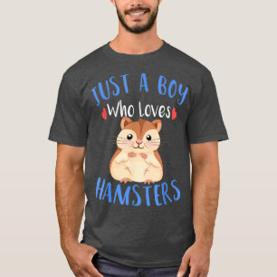 T-shirt Drôle Juste Un Garçon Qui Aime Les Hamsters