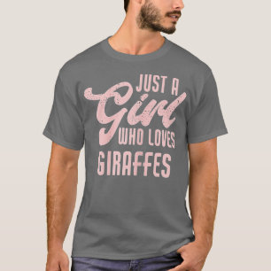 T-shirt Drôle Juste Une Fille Qui Aime Les Giraffes