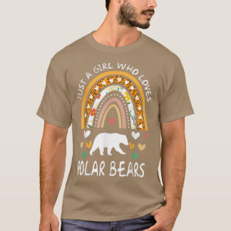 T-shirt Drôle Juste Une Fille Qui Aime Les Ours Polaires R
