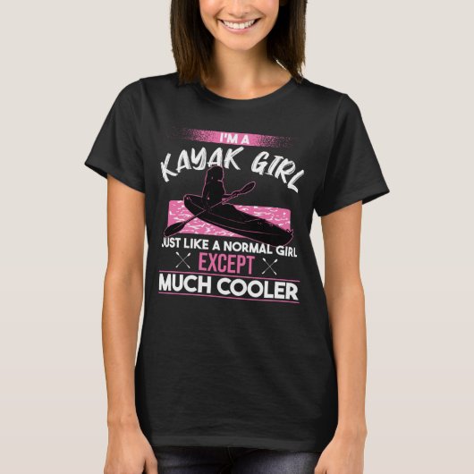 T-shirt Drôle Kayaking Girl Paddling Lovers Kayakers (Devant)