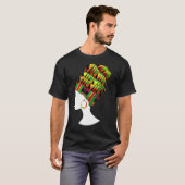 T-shirt Drôle Kente Tête Envelopper Cadeau Pour Afro-Améri (Devant entier)