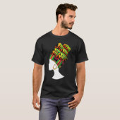 T-shirt Drôle Kente Tête Envelopper Cadeau Pour Afro-Améri (Devant entier)