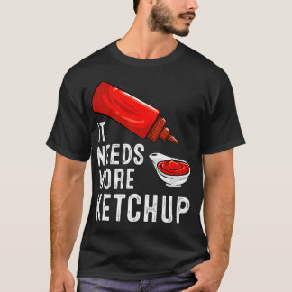 T-shirt Drôle Ketchup Amant Cadeau Hommes Femmes Enfants T