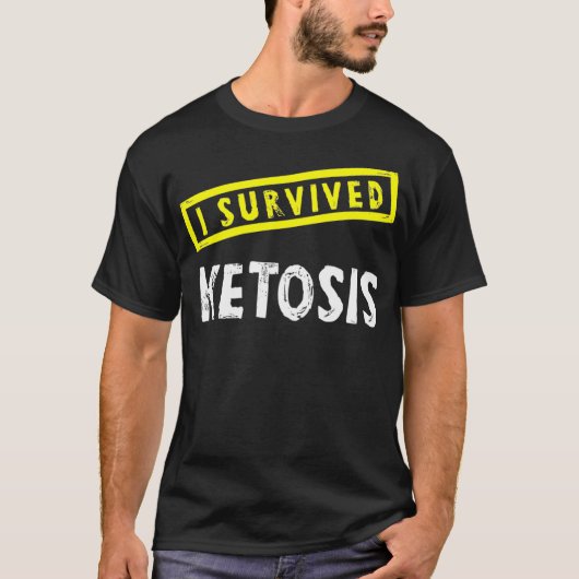 T-shirt Drôle Keto Diet I Survied Ketosis Workout (Devant)