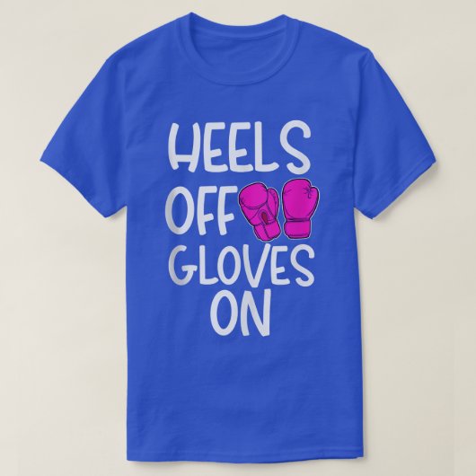 T-shirt Drôle Kickboing Boing Dit Talons De Gants Sur C (Design devant)