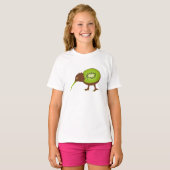 T-shirt Drôle Kiwi Bird Fruit Dessin (Devant entier)