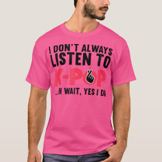 T-shirt Drôle Kpop Art Pour Ados Filles Femmes Musique Cor