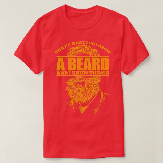 T-shirt Drôle La Barbe Dit (Design devant)