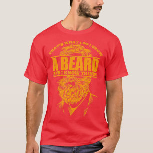 T-shirt Drôle La Barbe Dit