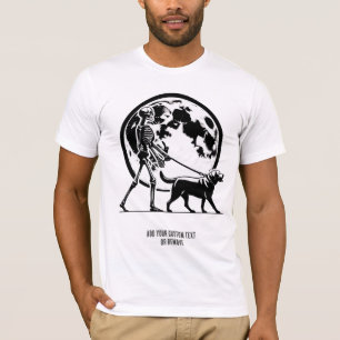 T-shirt Drôle Labrador Et Skeleton Animal Lover Cadeau