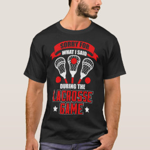 T-shirt Drôle Lacrosse Joueur Coach Cadeau