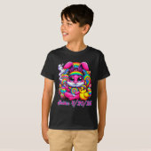 T-shirt Drôle lapin de Pâques Fumer (Devant entier)