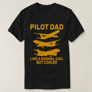 T-shirt Drôle L'Art Pilote Pour Papa Pilote Avion Avion
