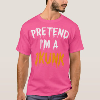 T-shirt Drôle Lazy Halloween Faire Comme Si Je Suis Un Sku