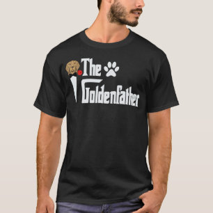 T-shirt Drôle Le Goldenfather Chien Retriever Doré Père