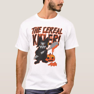 T-shirt Drôle Le Tueur de Céréales Humour Sombre Halloween