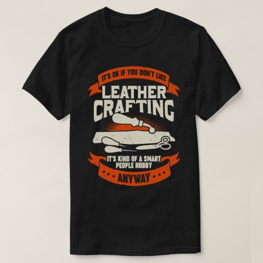 T-shirt Drôle Leathercraft Hobby Leather Crafting Cadeau (Design devant)