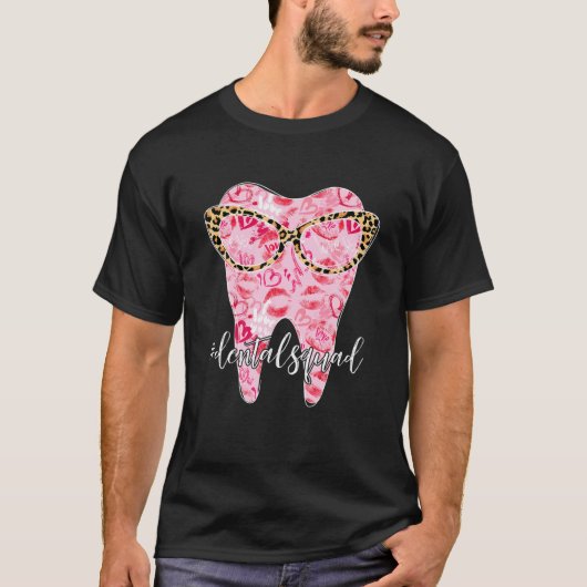 T-shirt Drôle Léopard Dentiste Vale (Devant)