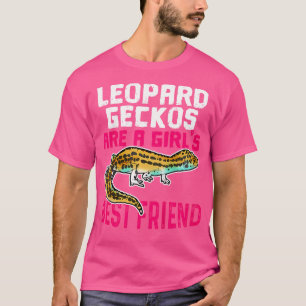 T-shirt Drôle Leopard Gecko Pet Lizard Lover Reptile Girl