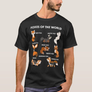T-shirt Drôle Les Renards Du Monde La Chemise Foxes Les Am