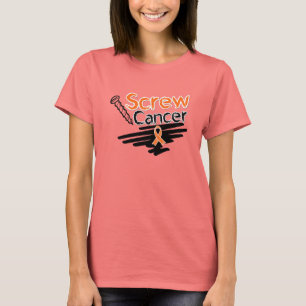 T-shirt Drôle Leucémie à vis Cancer