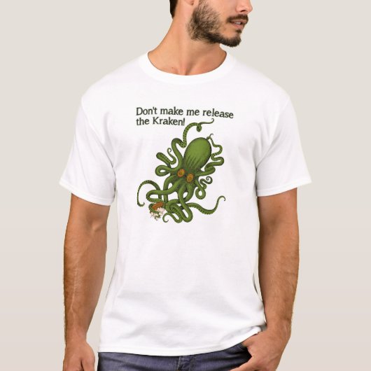 T-shirt drôle "Libérez le Kraken" (Devant)