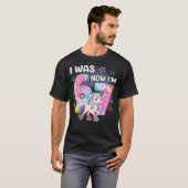 T-shirt Drôle Licorne Qui Roule Anniversaire 7 Ans J'avais (Devant entier)