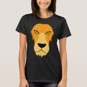 T-shirt Drôle Lion Face Facile Costume animal
