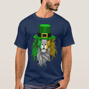 T-shirt Drôle Lion Irlande drapeau, Casquette Lion irlanda