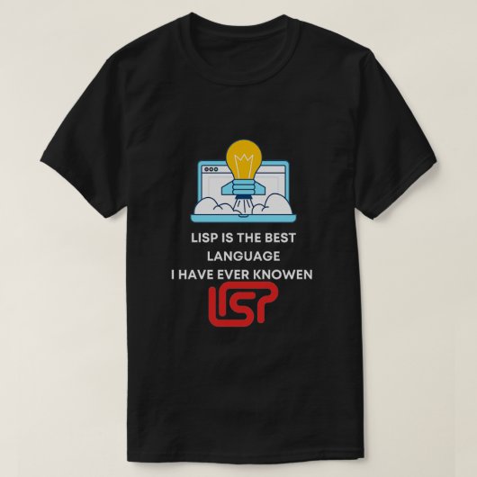T-shirt Drôle LISP Utilisateurs Développeur Cadeau JAVA ES (Design devant)
