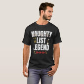 T-shirt Drôle liste de coquins (Devant entier)