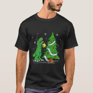T-shirt Drôle Lutte Est Vrai Dinosaure T-rex Dino Christm