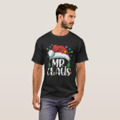 T-shirt Drôle M. Claus Père Noël Coupl correspondant (Devant entier)