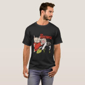 T-shirt Drôle M. Meowgi Karate Chat Meow Design Hommes Fem (Devant entier)