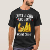 T-shirt Drôle Mac Et Fromage Pour Filles Femmes Macaroni C (Devant)