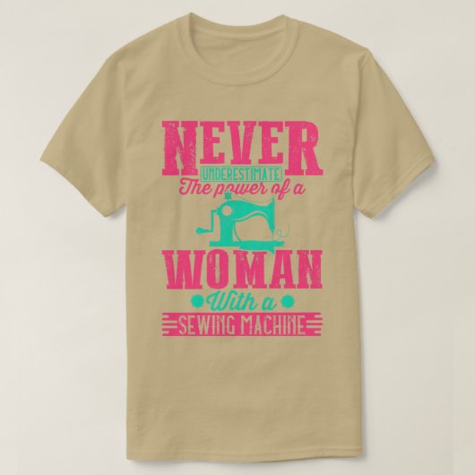 T-shirt Drôle Machine à coudre Quilter Tailoring Cadeau Te (Design devant)