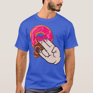 T-shirt Drôle Magique Main Shocker sale Humour mou Donut