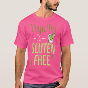 T-shirt Drôle Maladie coeliaque Cadeau Tequilla Gluten Gra