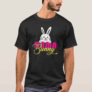 T-shirt Drôle Mama Bunny Joyeux Pâques Pour Parents Ou Fam
